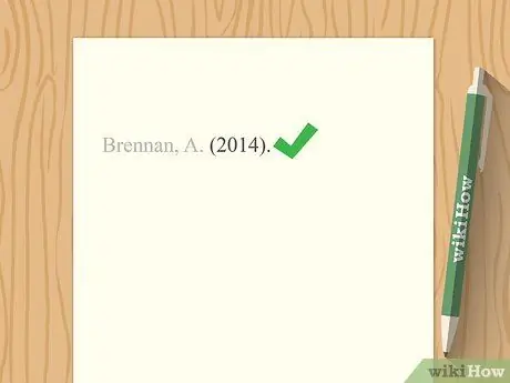 Цитируйте отчет в APA Step 7