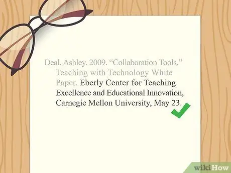 Цитируйте официальный документ Шаг 9