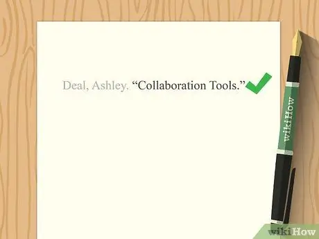 Цитируйте официальный документ, шаг 2