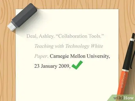 Цитируйте официальный документ Шаг 4