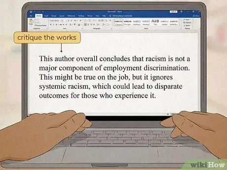 Напишите обзор литературы для исследовательской работы Шаг 15