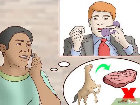 Работа, чтобы остановить забой лошадей, шаг 1