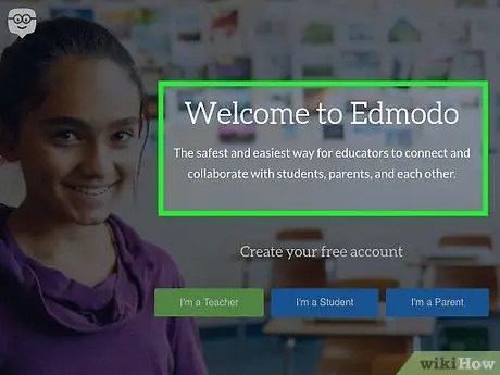 Зарегистрируйтесь на Edmodo Шаг 1