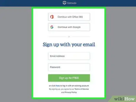 Зарегистрируйтесь в Edmodo Step 8