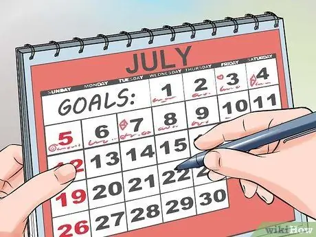 Установите ежедневные цели, шаг 3