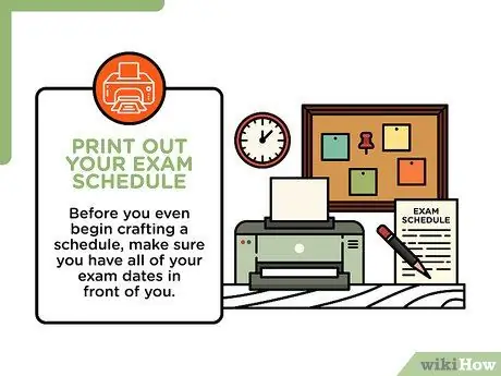 Составьте расписание обучения для подготовки к заключительным экзаменам Шаг 2