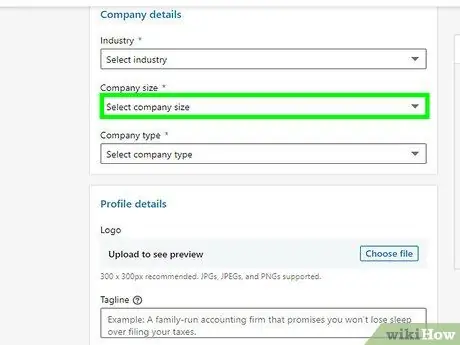 Создайте бизнес-страницу в LinkedIn Шаг 8