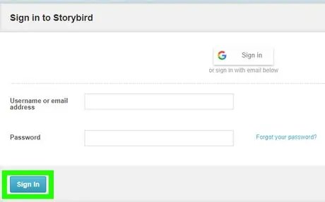 Напишите комикс о Storybird, шаг 1