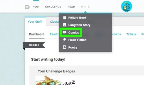Напишите комикс о Storybird, шаг 2