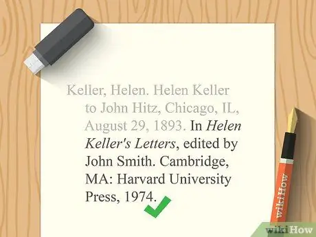 Цитируйте письма, шаг 18