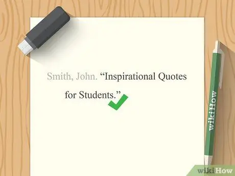 Цитируйте письма, шаг 2