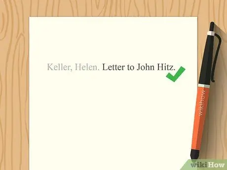 Цитируйте письма, шаг 3