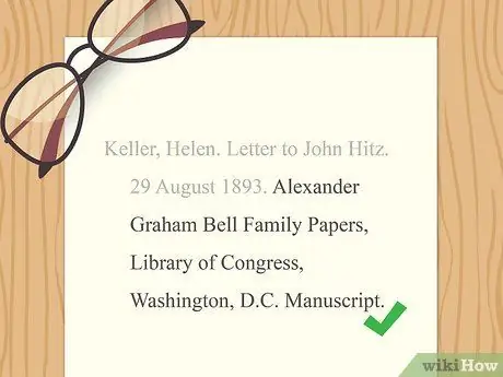 Цитируйте письма, шаг 5