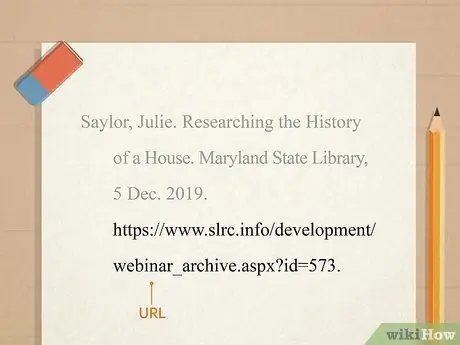 Процитируйте веб-семинар Шаг 5