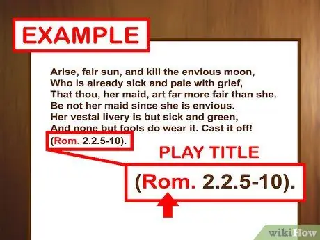 Цитируйте Шекспира, Шаг 10