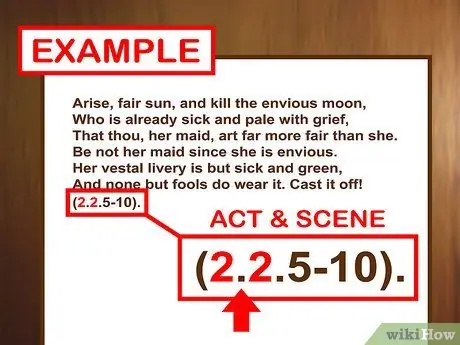 Цитируйте Шекспира, Шаг 6