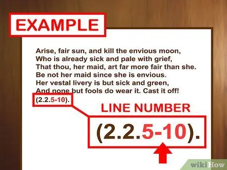 Цитируйте Шекспира, Шаг 7