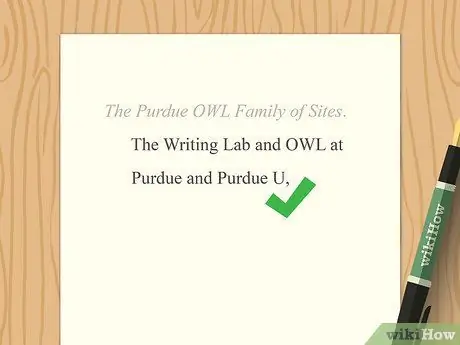 Цитируйте веб-сайт без автора Шаг 2