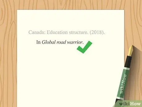 Цитируйте веб-сайт без автора Шаг 9