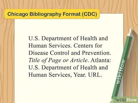 Ссылка на Центры по контролю и профилактике заболеваний (CDC) Шаг 14