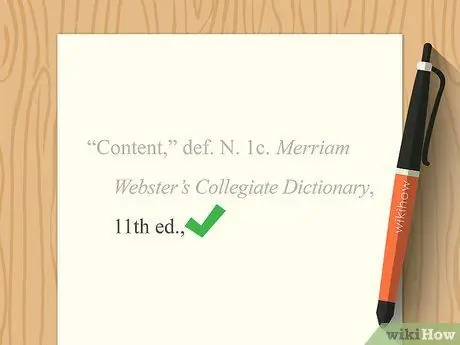 Процитируйте значение словаря в ГНД Шаг 6