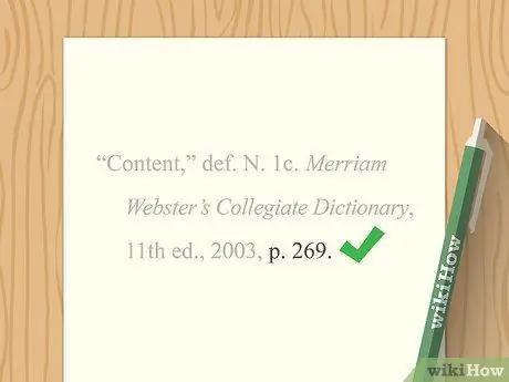 Процитируйте значение словаря в ГНД Шаг 8