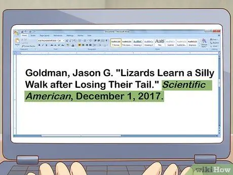 Цитировать статью Шаг 13