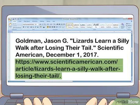 Цитировать статью Шаг 14