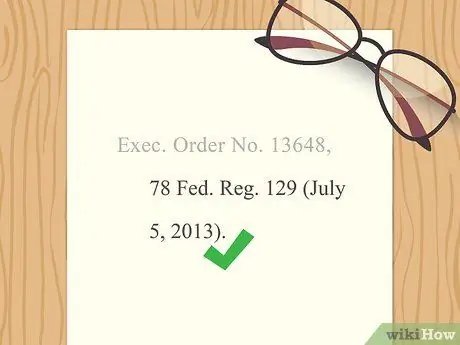 Процитировать исполнительные приказы, шаг 10