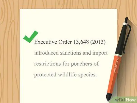 Процитировать исполнительные приказы, шаг 11