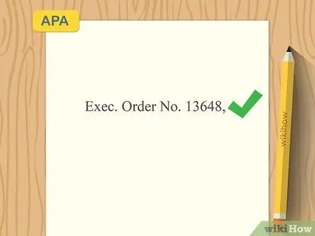 Процитировать исполнительные приказы Шаг 8