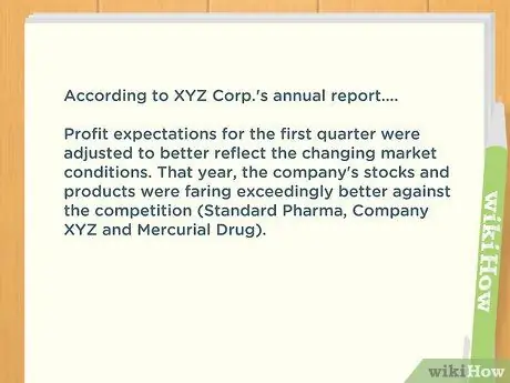 Цитируйте годовой отчет в стиле APA. Шаг 4