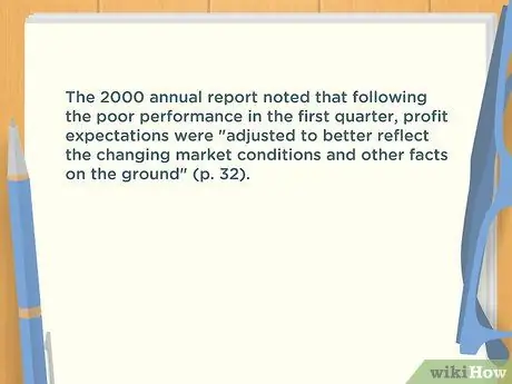 Цитируйте годовой отчет в стиле APA. Шаг 3