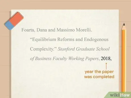 Цитируйте рабочий документ Шаг 4