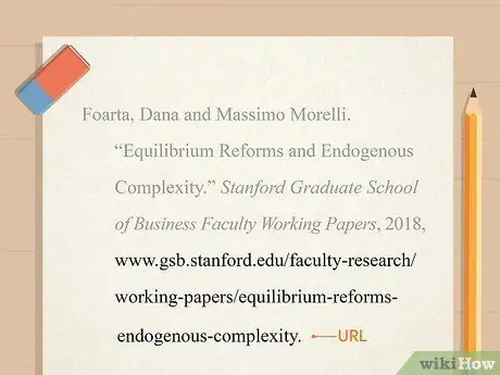 Цитируйте рабочий документ Шаг 5