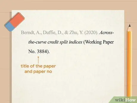 Цитируйте рабочий документ Шаг 9