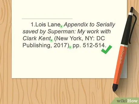 Процитируйте Приложение Шаг 17