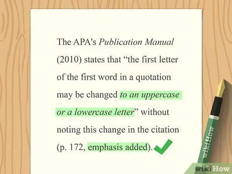 Процитируйте прямую цитату Шаг 10