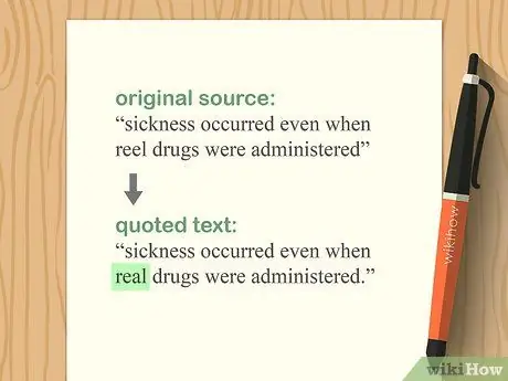 Процитируйте прямую цитату Шаг 18