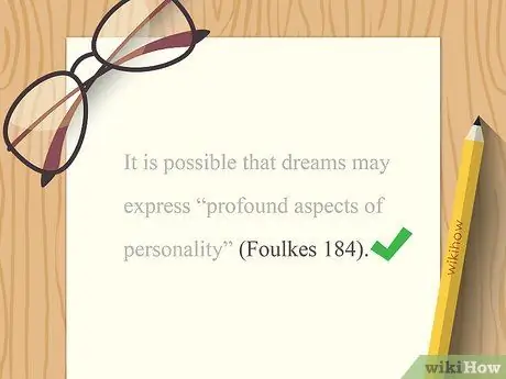 Процитируйте прямую цитату Шаг 3