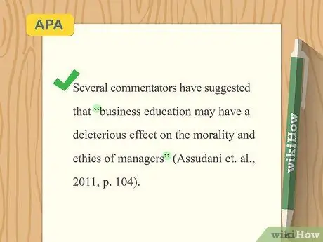 Процитируйте прямую цитату Шаг 7