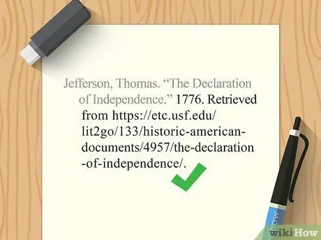 Процитируйте Декларацию независимости Шаг 11