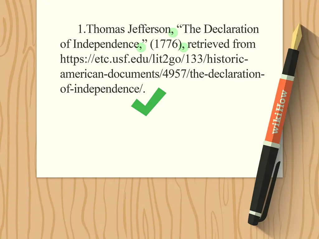 3 простых способа процитировать Декларацию независимости