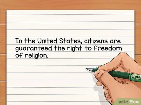 Цитируйте Конституцию Шаг 1