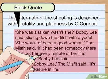 Цитируйте короткие рассказы в Шаге 2 ГНД