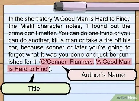 Цитируйте рассказы в Шаге 6 ГНД