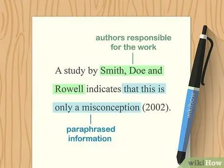 Процитируйте перефразированное заявление Шаг 1