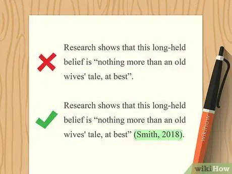 Процитируйте перефразированное заявление Шаг 3