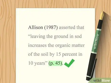 Процитируйте перефразированное заявление Шаг 5