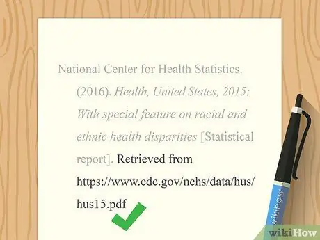 Цитируйте статистику, шаг 10